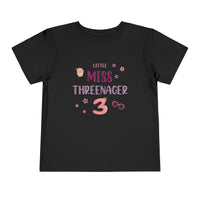 Little Miss Threenager - Toddler T-Shirt