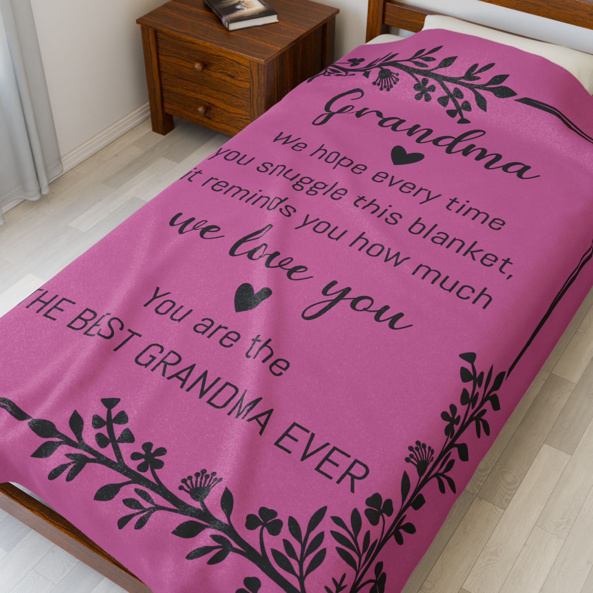 Hug Grandma - Throw Blanket