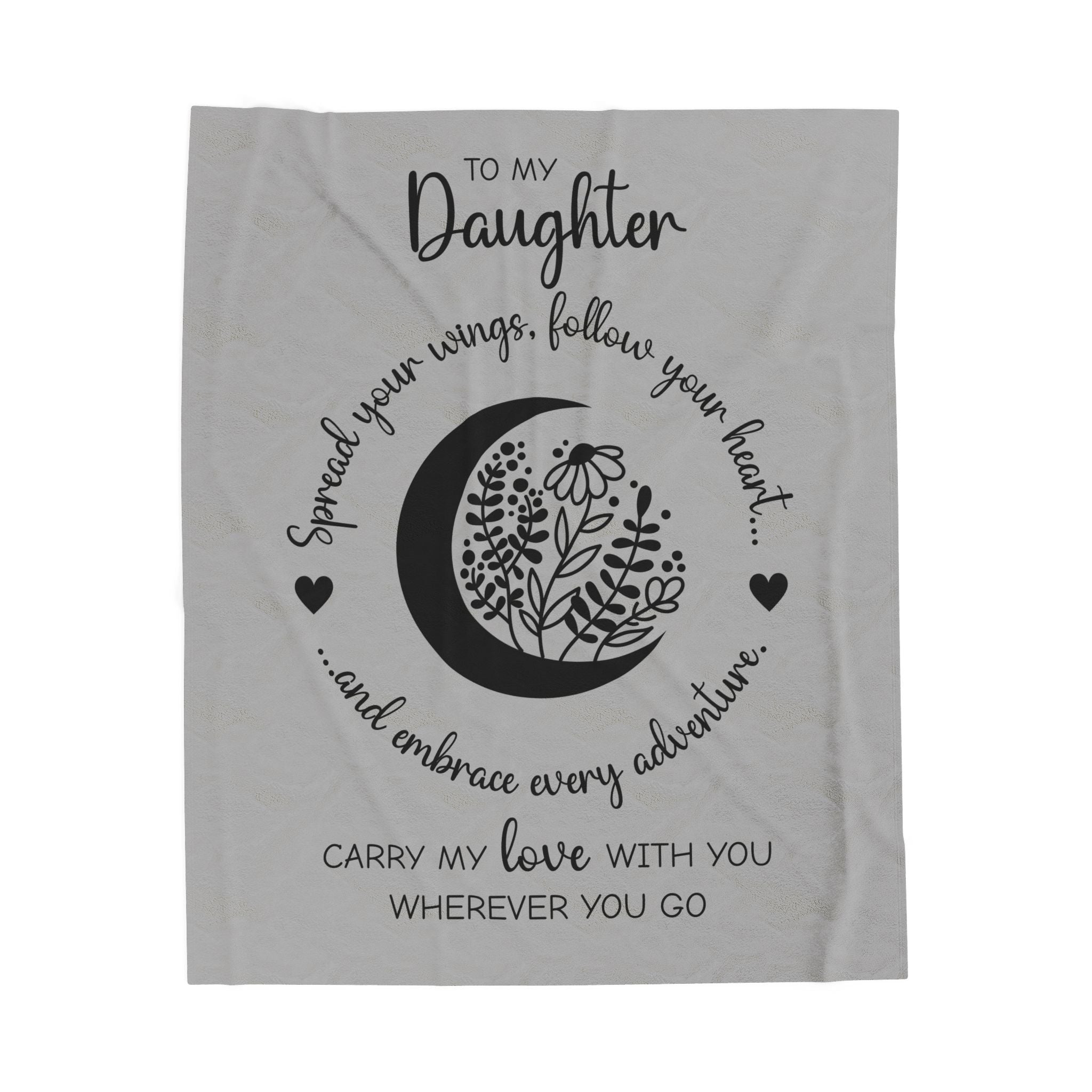 To My Daughter - Plush Blanket