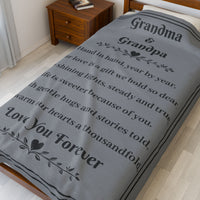 Grandparents Love - Plush Blanket