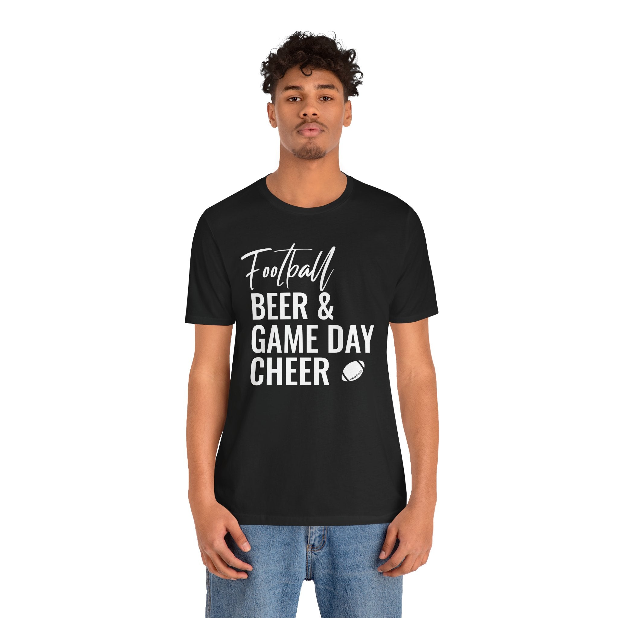 Football Beer & Game Day Cheer - T-Shirt