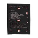 Recipe for Everlasting Love - Plush Blanket