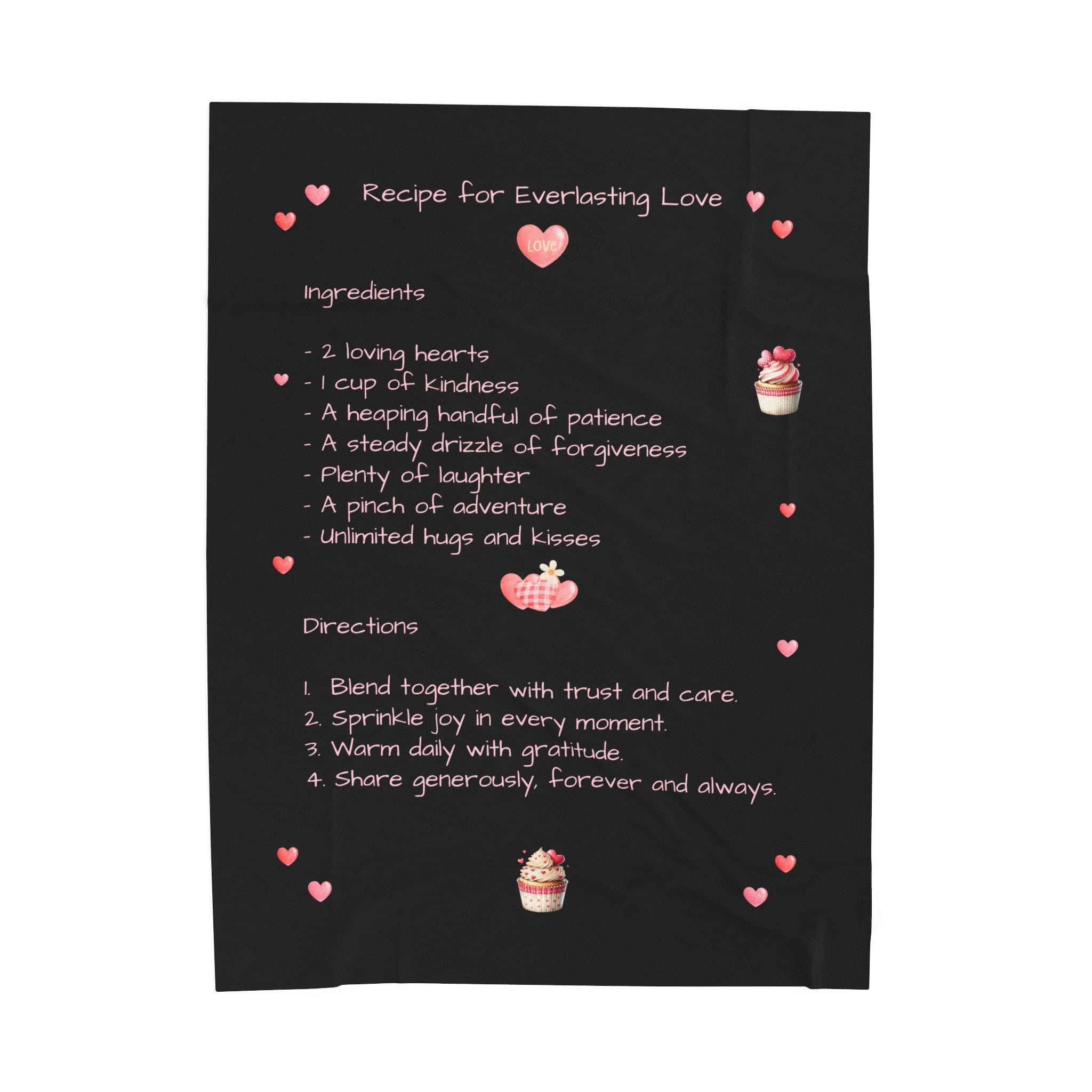 Recipe for Everlasting Love - Plush Blanket