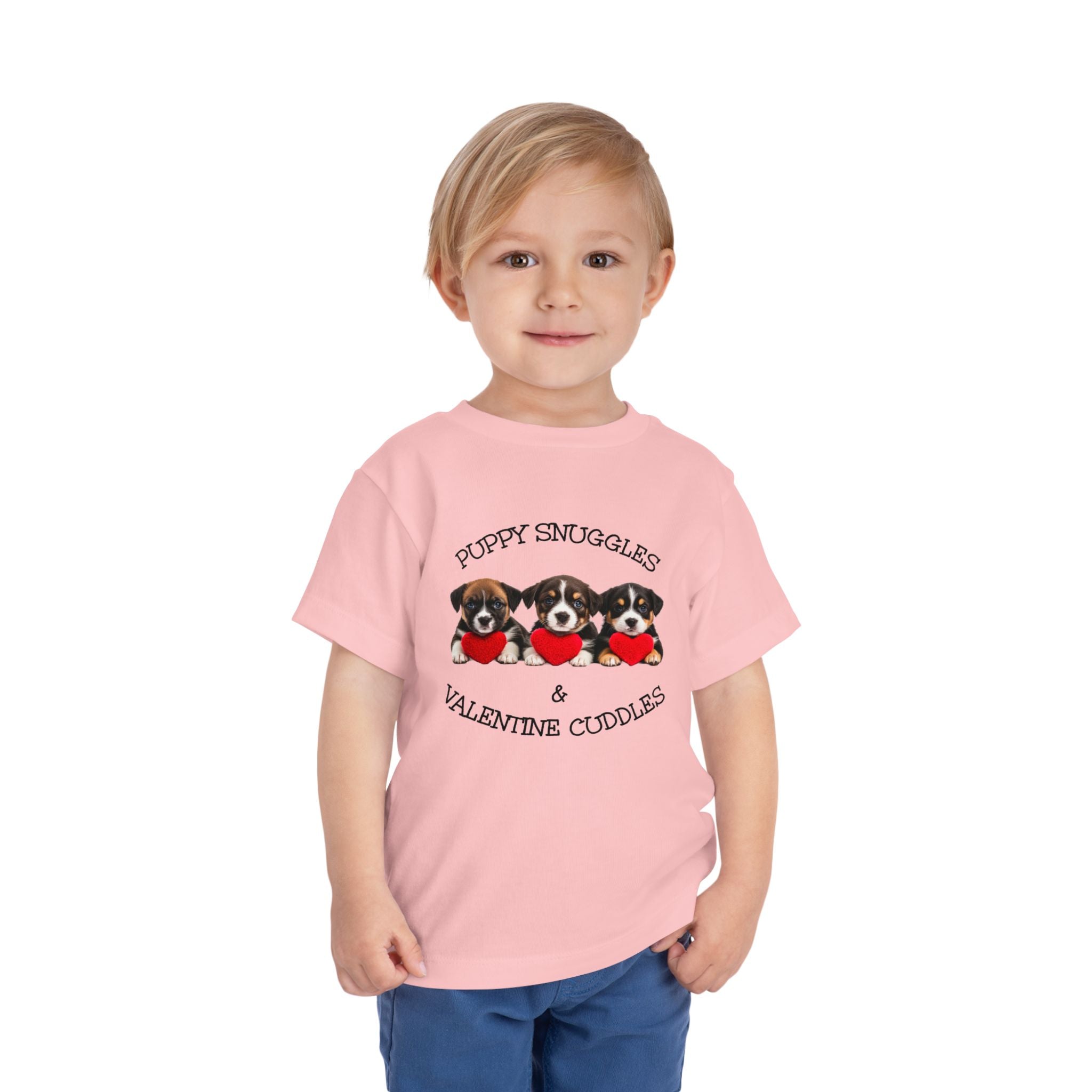 Puppy Snuggles & Valentine Cuddles - Toddler T-Shirt
