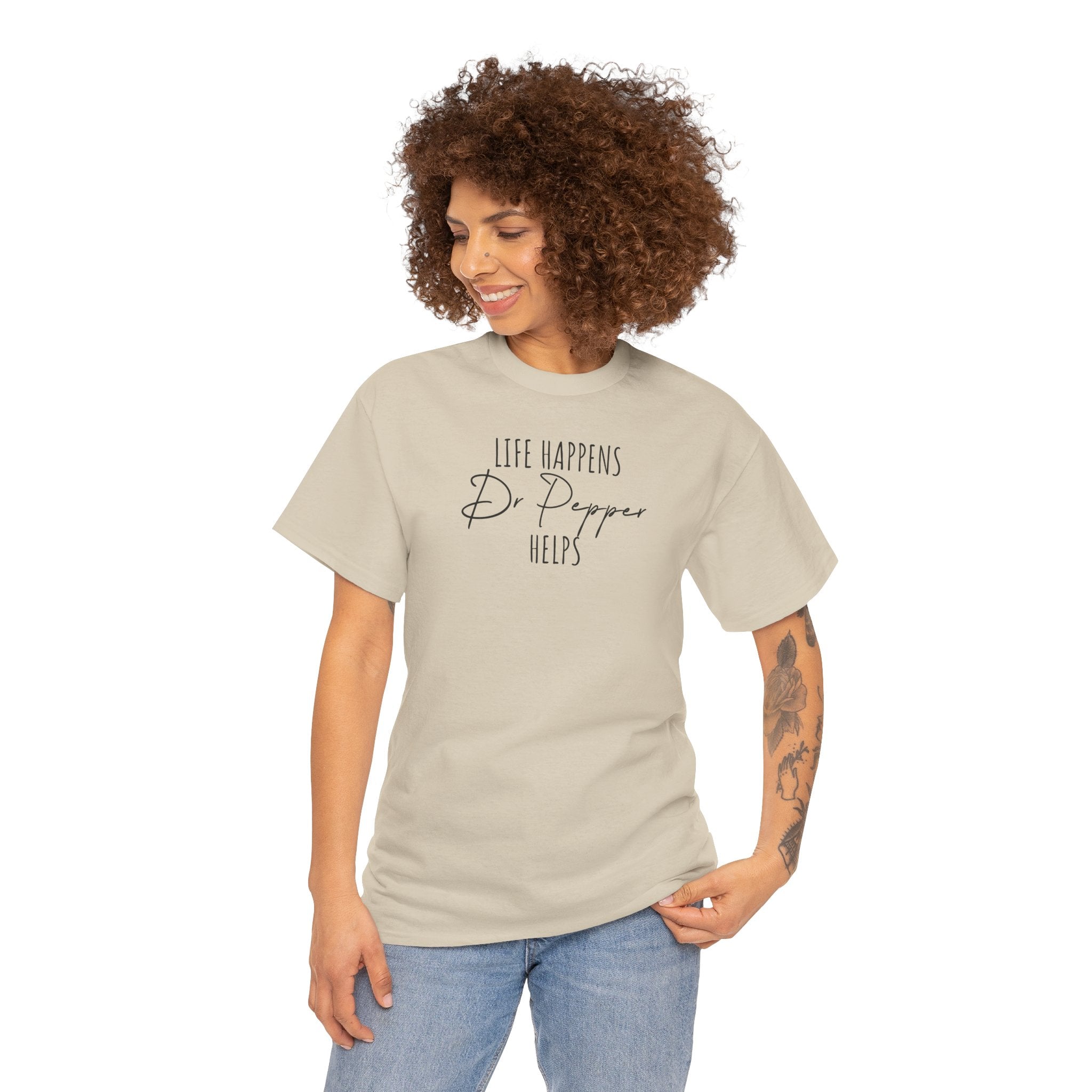 Life Happens; Dr Pepper Helps - T-Shirt