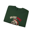 Holiday Spirit Loading – Funny Christmas Raccoon Crewneck Sweatshirt