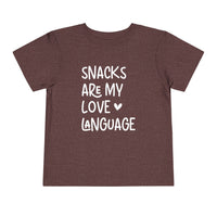 Snacks Are My Love Language - Toddler T-Shirt