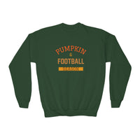 Pumpkin & Football Season - Kids Sweatshirt