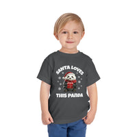 Santa Loves This Panda - Toddler T-Shirt