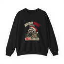 Holiday Spirit Loading – Funny Christmas Raccoon Crewneck Sweatshirt