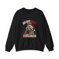Holiday Spirit Loading – Funny Christmas Raccoon Crewneck Sweatshirt