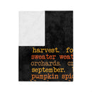 Autumn - Velveteen Blanket