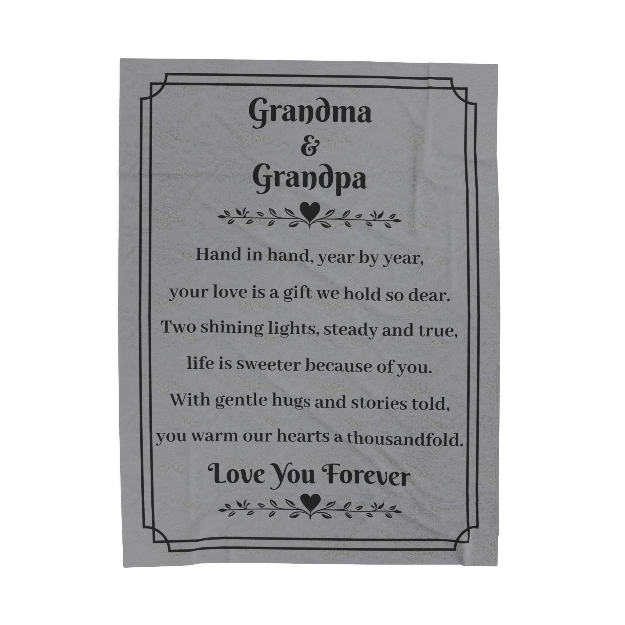 Grandparents Love - Plush Blanket