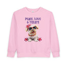Peace, Love & Treats - Toddler Sweatshirt