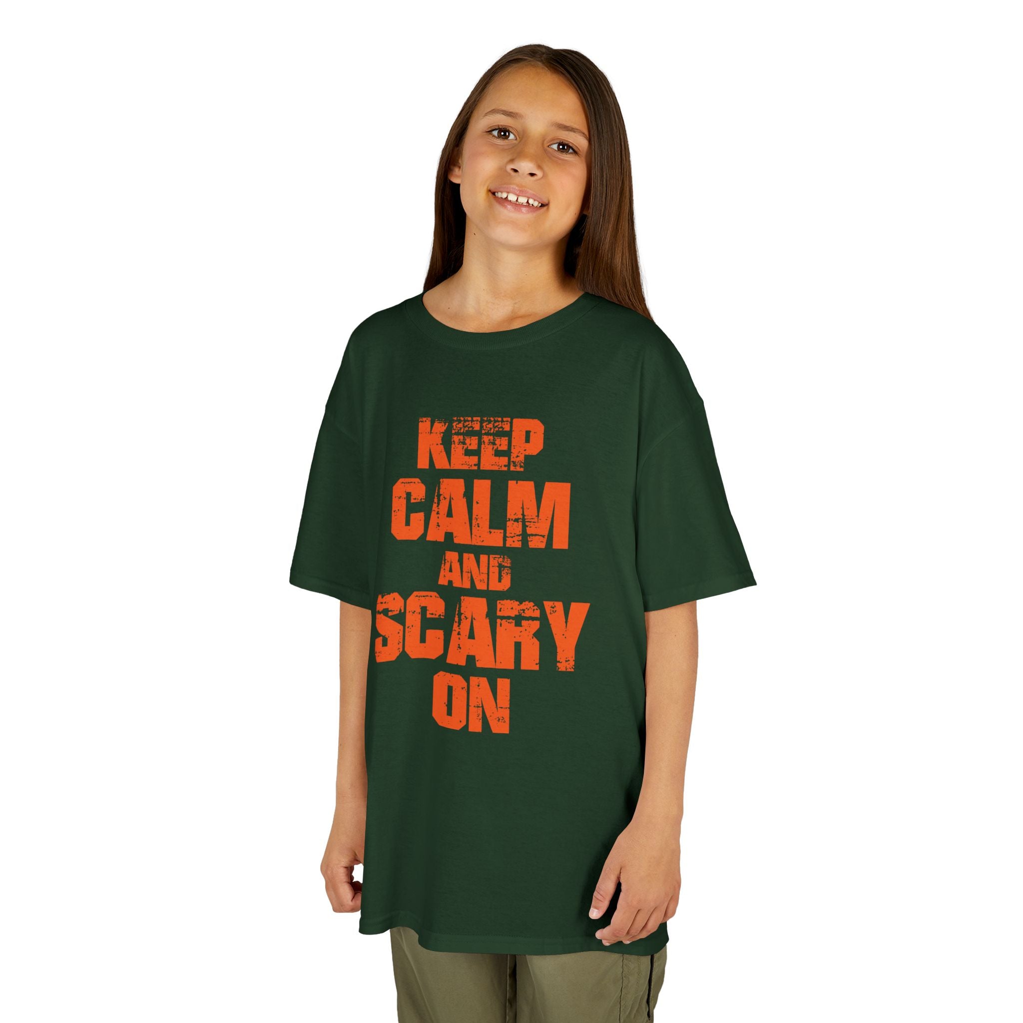 Keep Calm and Scary On - Kids T-Shirt