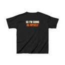 AI Took Dad’s Job – Funny Kids Halloween AI Shirt (Brown Curls)
