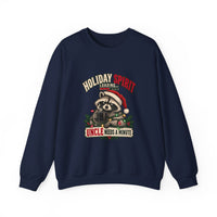 Holiday Spirit Loading – Funny Christmas Raccoon Crewneck Sweatshirt