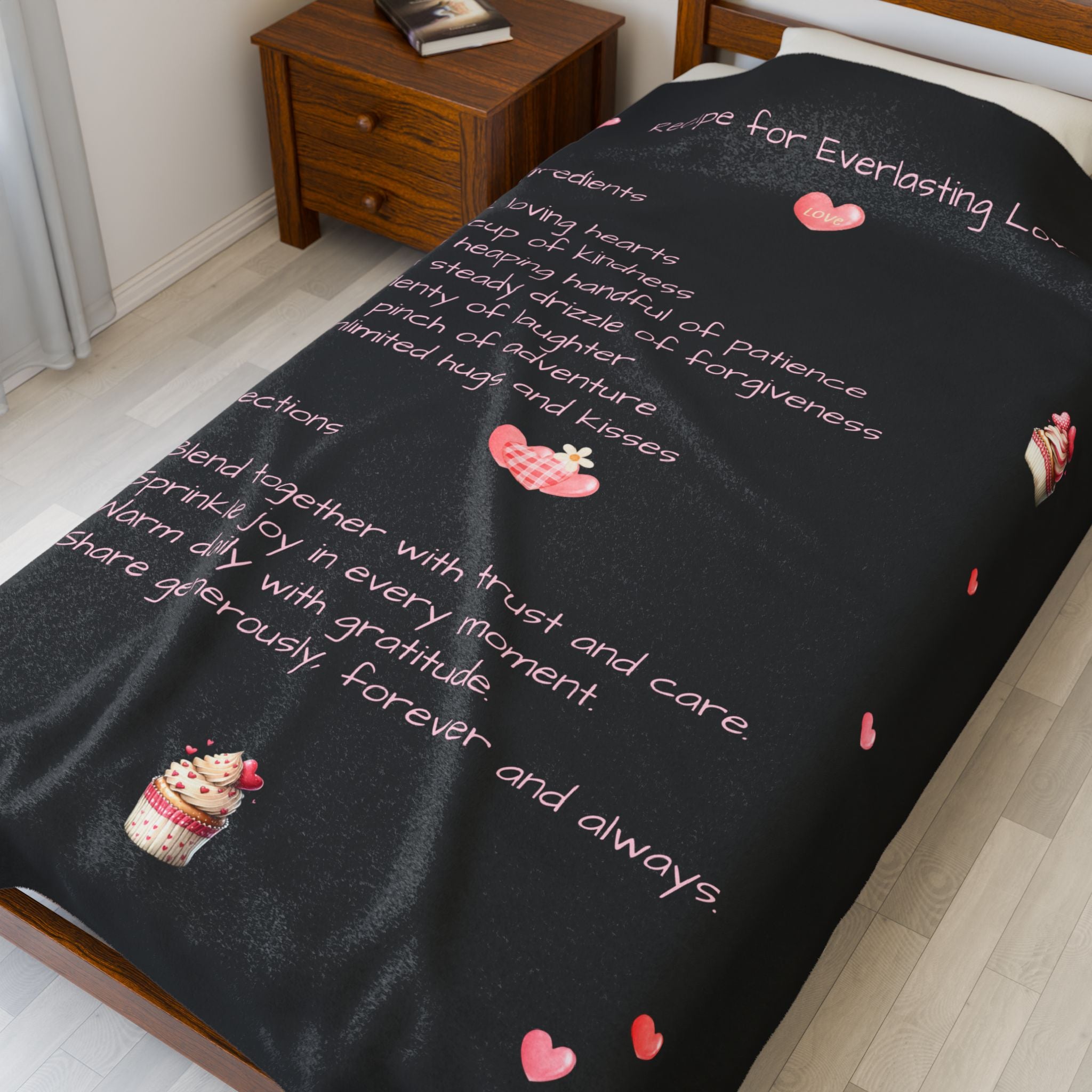 Recipe for Everlasting Love - Plush Blanket