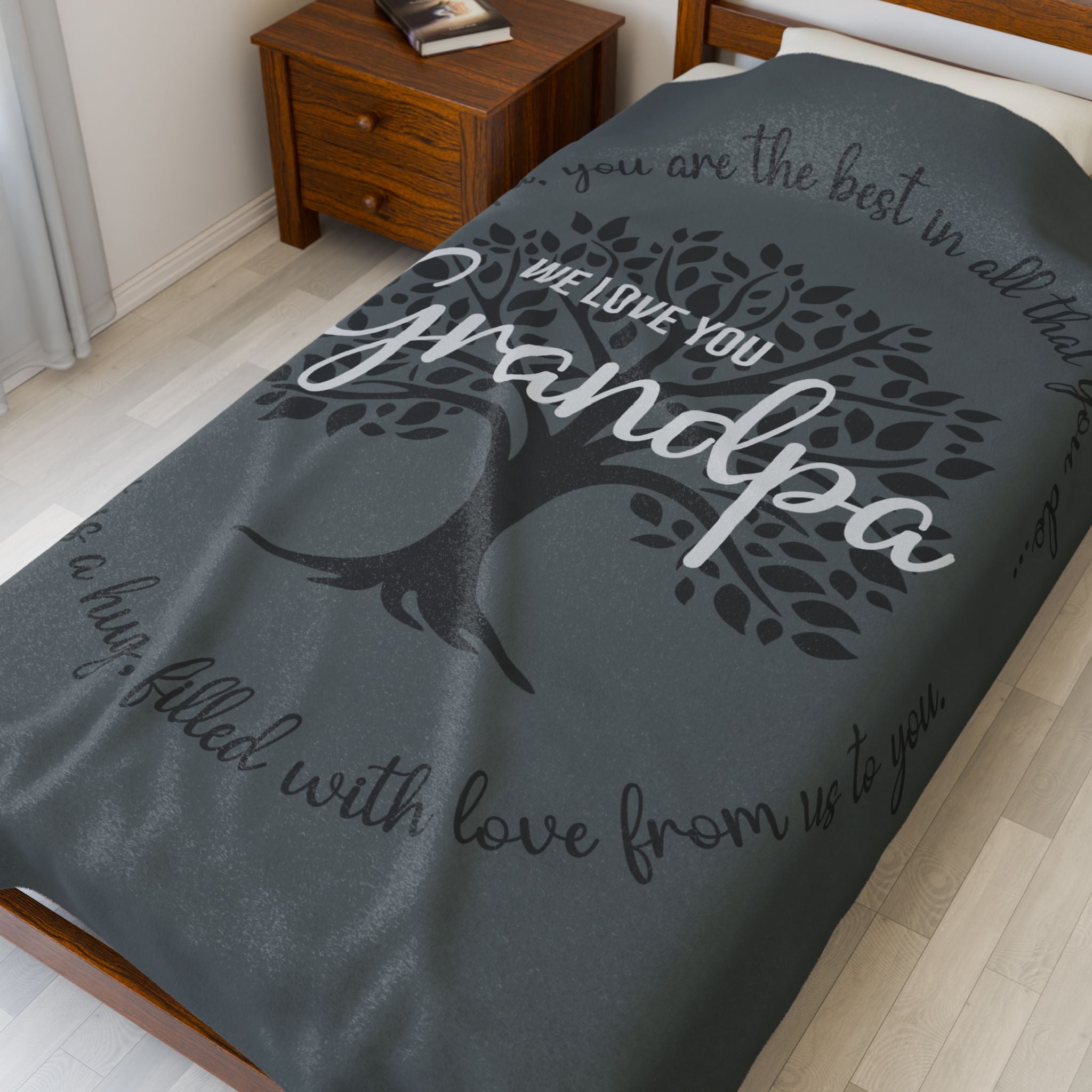 Grandpa Love - Plush Blanket