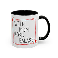 Wife Mom Boss Badass - Mug