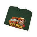 Uncle's Thanksgiving Schedule - Funny Family Dinner Crewneck Sweatshirt