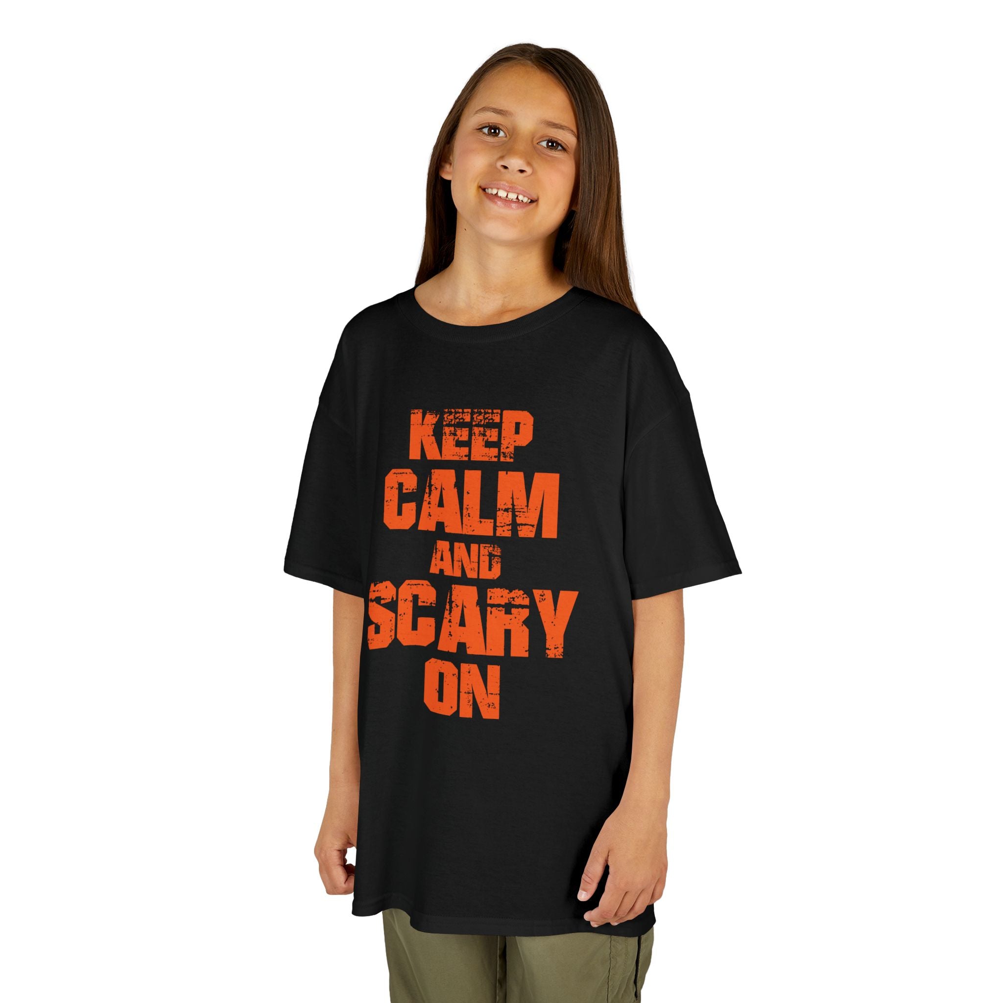 Keep Calm and Scary On - Kids T-Shirt