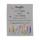 Loved Daughter - Plush Blanket