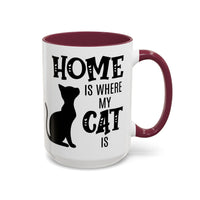 Home Is Where My Cat Is - Mug