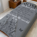 We Love You Mom - Throw Blanket