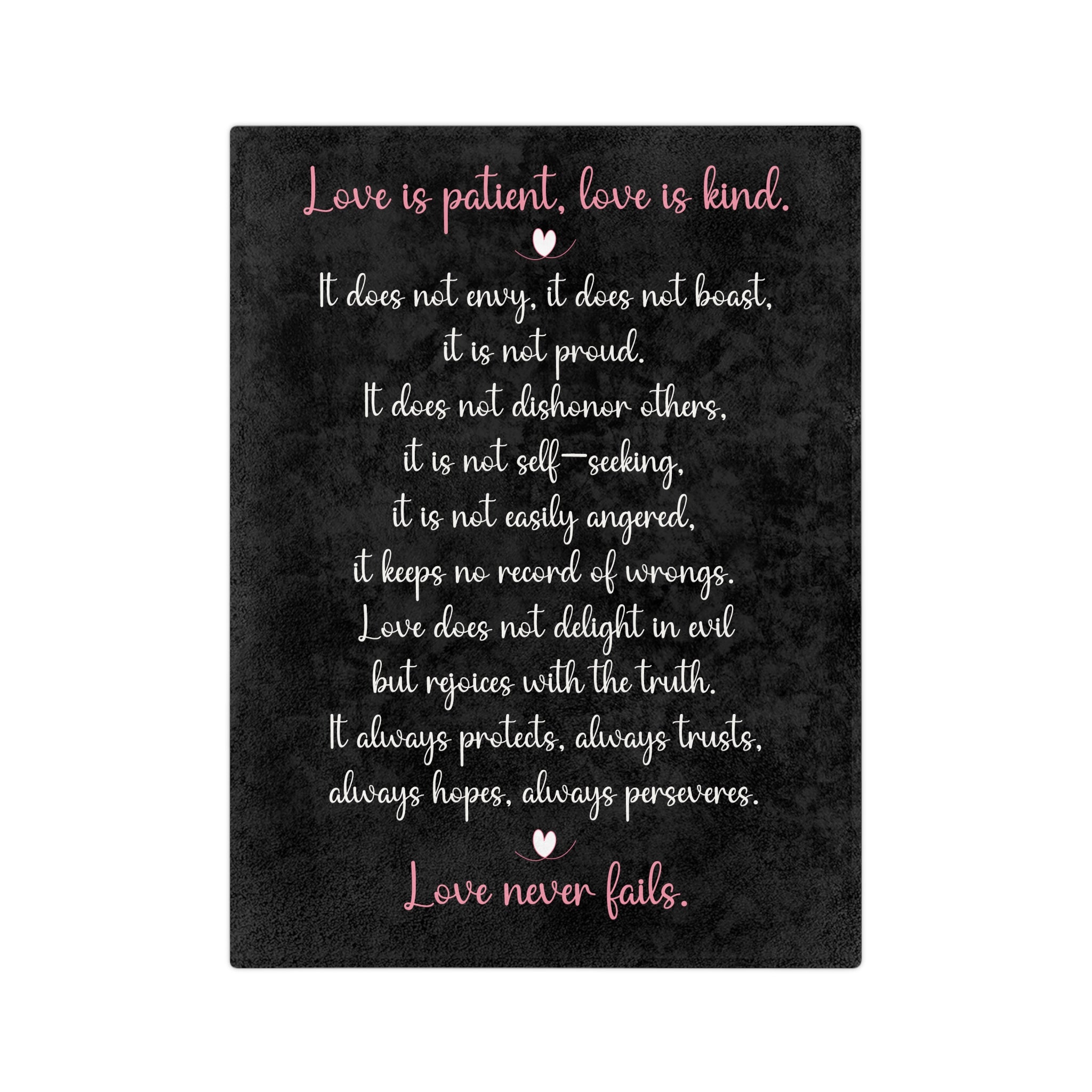 Love is Patient, Love is Kind - Throw Blanket