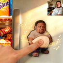 Custom Photo Dad Bod Squishy Belly Magnet – Personalized Funny Fridge Magnet with Sound