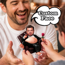 Custom Face Squishy Belly Magnet – Personalized Funny Photo Gift