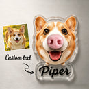 Custom Dog Nose Squishy Photo Magnet – Personalized Boopable Dog Face Fridge Magnet
