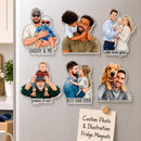Custom Photo Portrait Magnet – Personalized Family, Couple & Friends Gift
