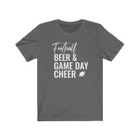 Football Beer & Game Day Cheer - T-shirt